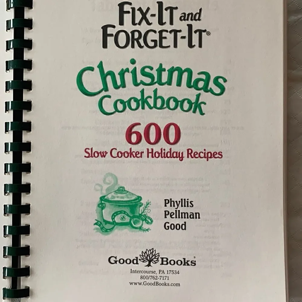 Cookbook Paperback Christmas Slow Cooker Phyllis Good